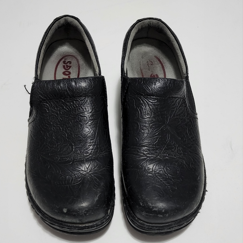 KLOGS leather clogs shoes size 8.5 in black